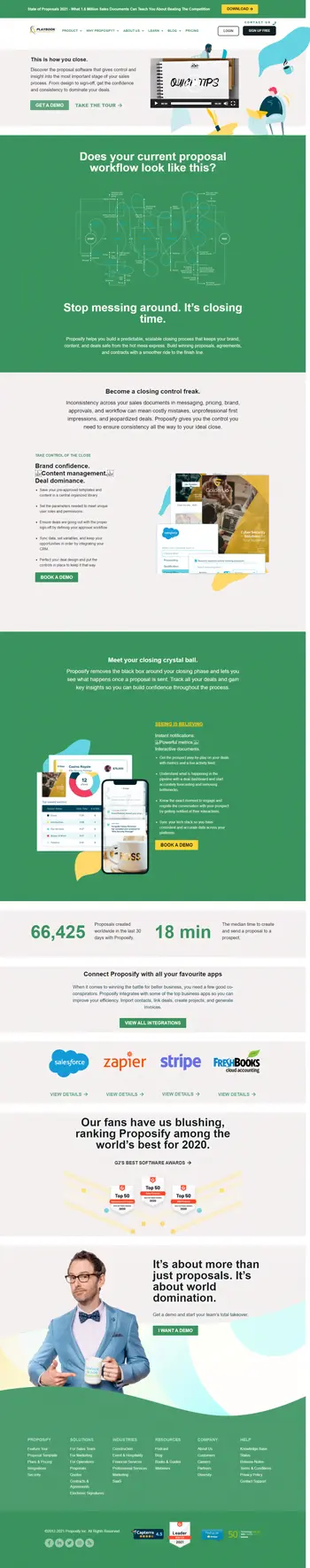 Proposify – Sales proposal software for automated document creation, workflow control, analytics, and seamless integrations